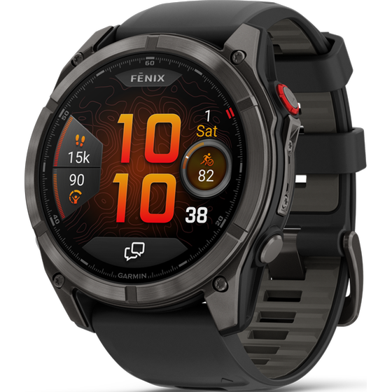 Smartwatch Garmin Fenix 8 Pro 51mm - Titanium Carbon Gray DLC with Black and Pebble Gray image 1