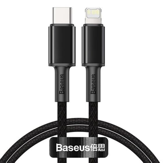 Καλώδιο δεδομένων Baseus Braided Usb-C To Lightning 20W 1m - Black image 0