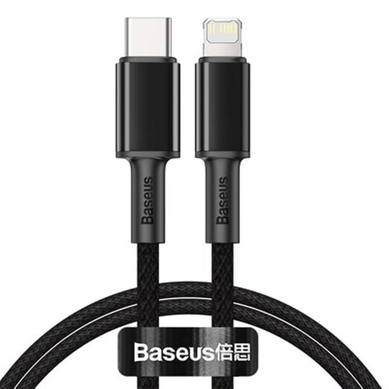 Καλώδιο δεδομένων Baseus Braided Usb-C To Lightning 20W 1m - Black