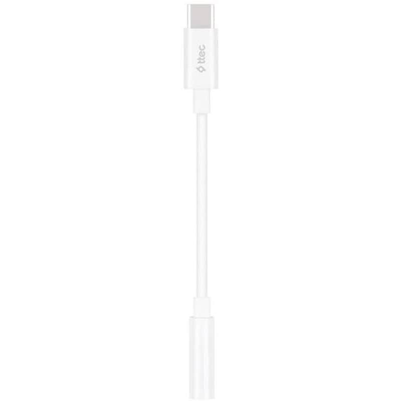 TTEC Usb-c - 3.5mm Aux Converter 11cm,λευκό