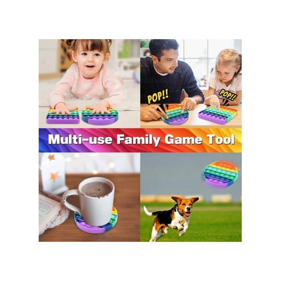 Πολύχρωμος Κύκλος Pop It Bubbles Fidget Rainbow image 4