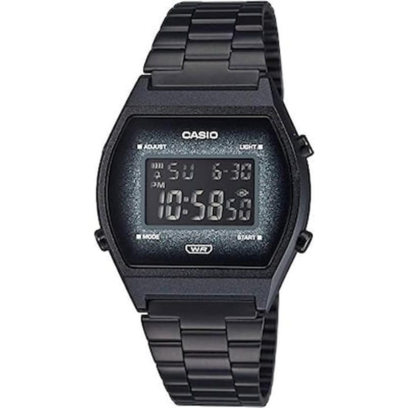 Casio Vintage Chronograph Black Stainless Steel Bracelet