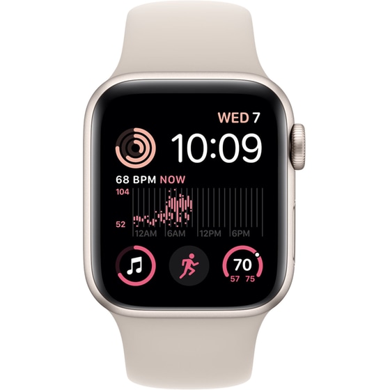 Apple Watch SE Starlight Aluminium GPS 40mm - Starlight Sport Band Regular image 1