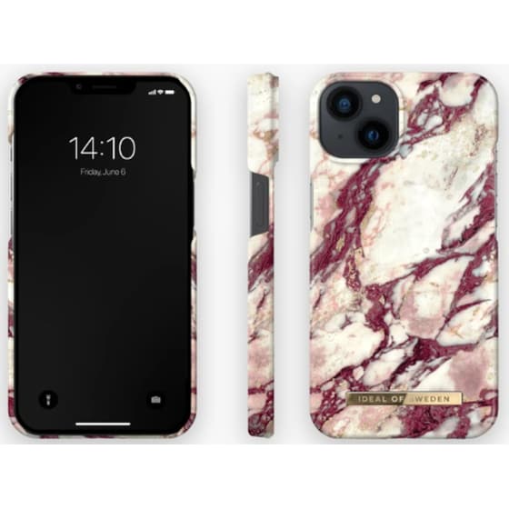 Θήκη Apple iPhone 13 - iDeal of Sweden Fashion - Calacatta Ruby Marble image 1