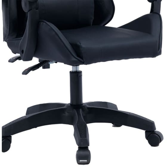 Καρέκλα Γραφείου Gaming William Pakoworld Pu Μαύρο – 275-000013 image 4