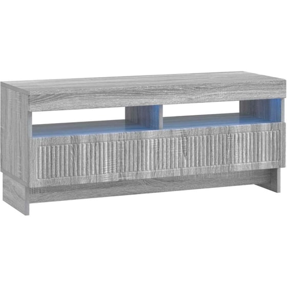 Έπιπλο Τηλεόρασης VidaXL με LED 5 τμχ 198 x 35 x 43 cm - Γκρι Sonoma image 3