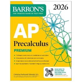 AP Precalculus Premium, 2026: Prep Book with 3 Practice Tests + Comprehensive Review + Online Practice