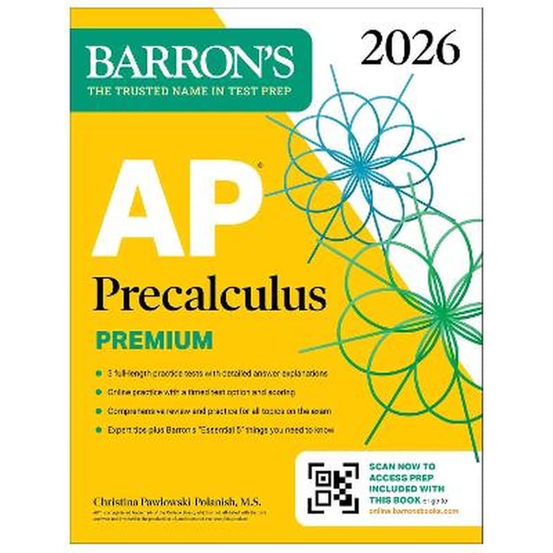AP Precalculus Premium, 2026: Prep Book with 3 Practice Tests + Comprehensive Review + Online Practice