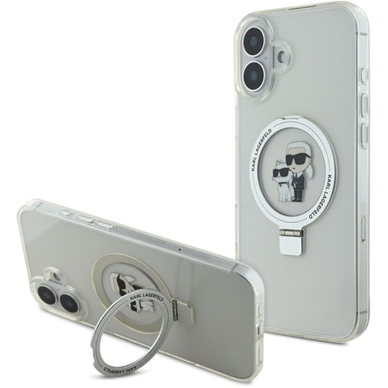 Θήκη Apple iPhone 16 Plus - Karl Lagerfeld Karl + Choupette’s Head - Black image 0
