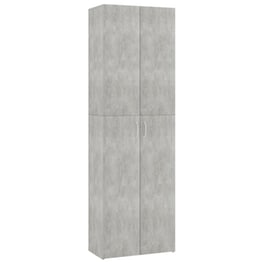 Ντουλάπα Γραφείου VidaXL από Μοριοσανίδα 60x32x190 cm - Γκρι Σκυροδέματος