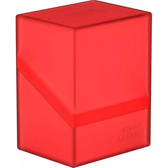 Ultimate Guard Boulder Deck Case 80+ Standard Size Ruby image 0
