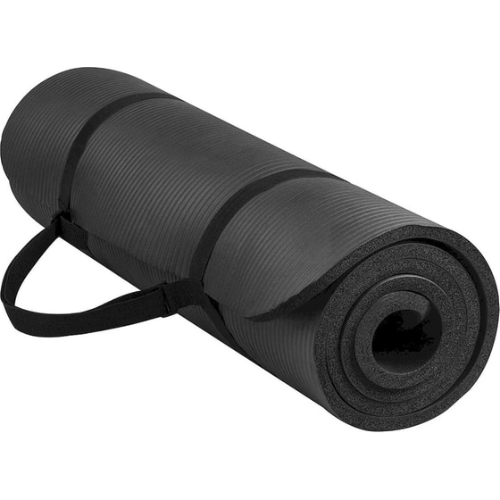 Στρώμα Γυμναστικής Yoga - Pilates Power Force BR-2000 από NBR 180x60x1.5 cm - Μαύρο image 0