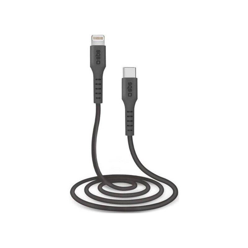 Καλώδιο δεδομένων Sbs Usb-C to Lightning 1m - Black