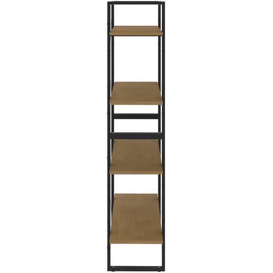 Βιβλιοθήκη VidaXL από Μέταλλο 80x30x140 cm - Καφέ image 4