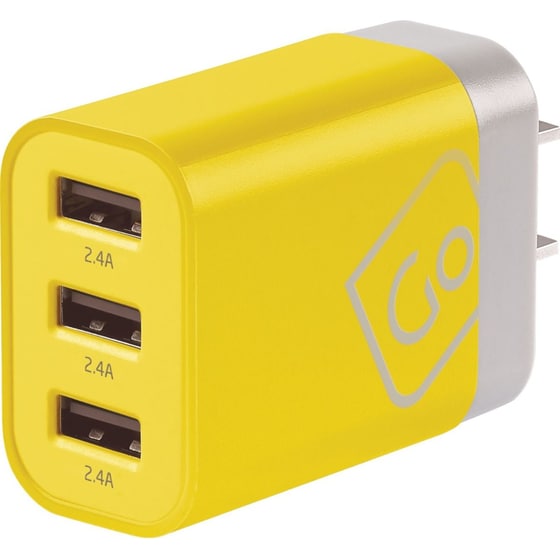 Φορτιστής Πρίζας Go Travel  Worldwide 3x Usb - Yellow image 6