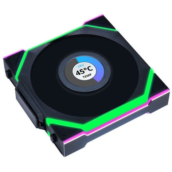 Case Fan Lian Li Uni Fan SL Wireless LCD  120mm LED - Μαύρο image 1