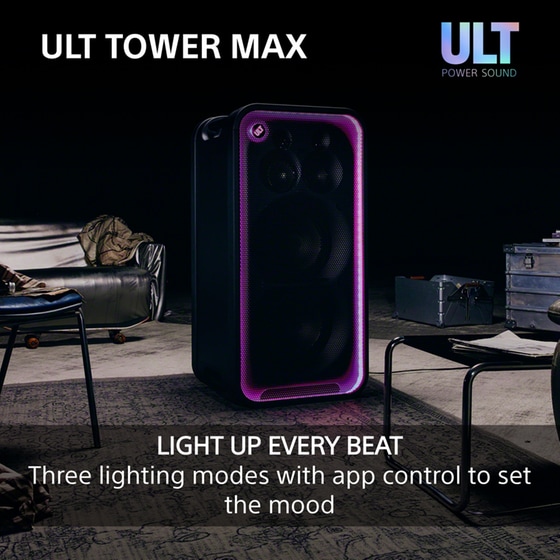 Party Speaker Sony ULT Tower Max 2150W - Black image 5