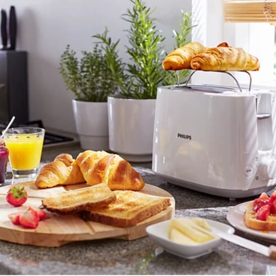 PHILIPS HD2582/00 2 Θέσεων 900 W Λευκό Φρυγανιέρα image 3