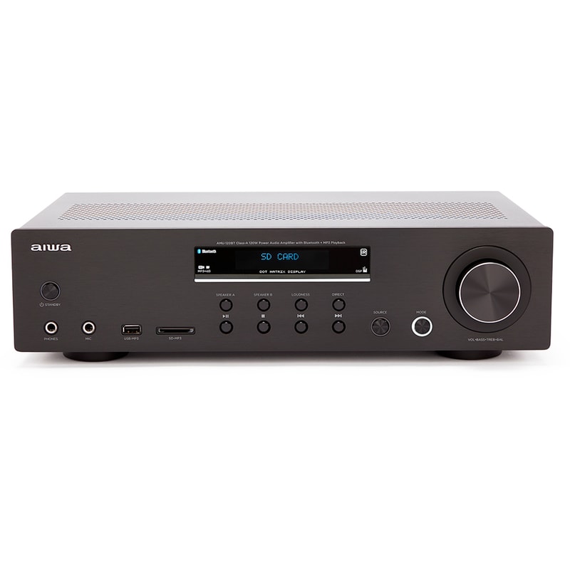 Aiwa AMU-120BTBK Τελικός Ενισχυτής Stereo 120W – Μαύρο