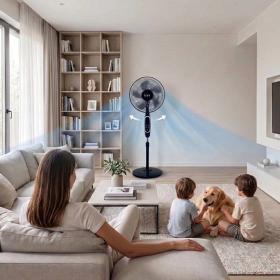 IZZY IZ-9042 Ανεμιστήρας Ορθοστάτης 70 W 40 cm image 5
