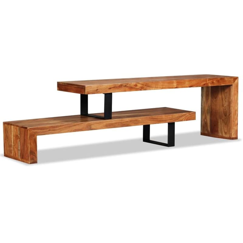 Έπιπλο Τηλεόρασης VidaXL από Ξύλο 115x30x40cm - Kαφέ/Μαύρο