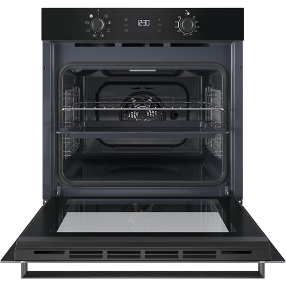 Indesit IO K55C B 71Lt Μαύρο Εντοιχιζόμενος Φούρνος Άνω Πάγκου image 1