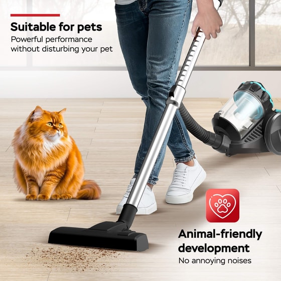 TURBOTRONIC TT-CV12 700 W με Κάδο 2.5 L Μαύρo Ηλεκτρική Σκούπα image 4