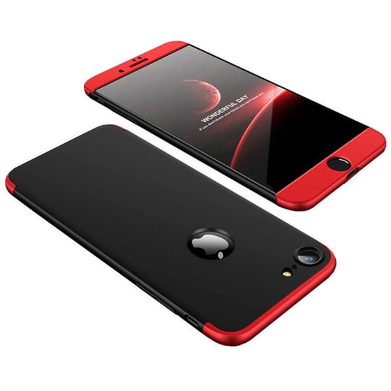 Θήκη Apple iPhone 7 Plus/iPhone 8 Plus - Gkk 360 Full Body Protection - Black Red image 0