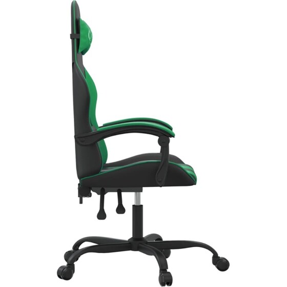 Καρέκλα Gaming VIDAXL 349594 από Τεχνητό Δέρμα - Μαύρο image 2