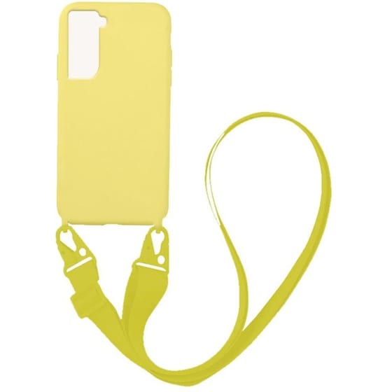 Θήκη Samsung Galaxy S22+ - Sonique Carryhang Liquid Silicone Strap - Κίτρινο image 0