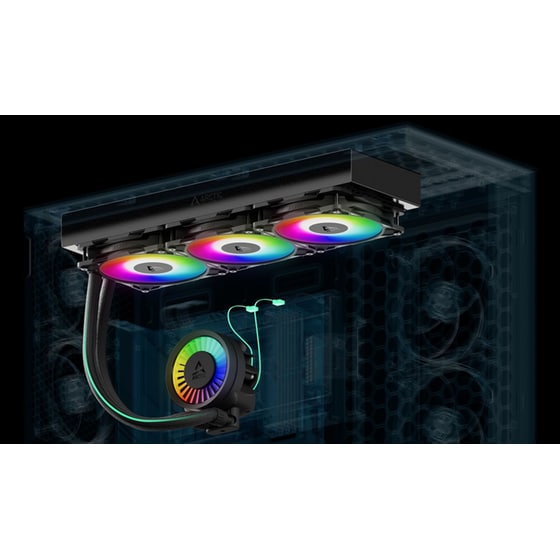 Υδρόψυξη Επεξεργαστή Τριπλού Ανεμιστήρα 120mm Arctic Liquid Freezer III Pro 360 A-RGB image 2