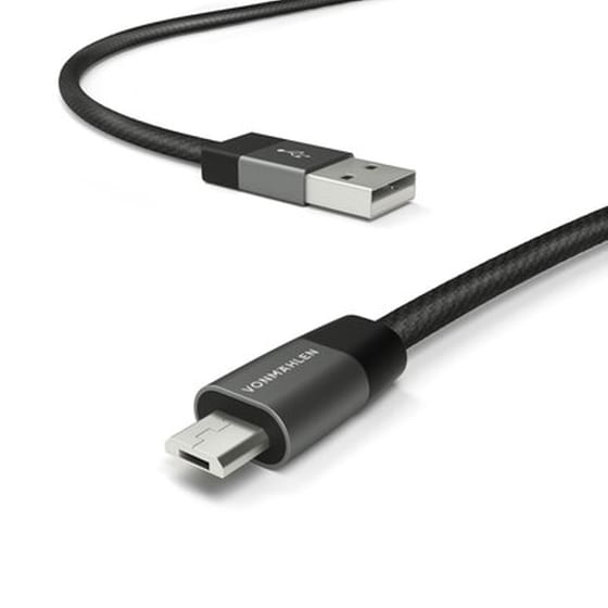Καλώδιο δεδομένων Vonmählen The Luxury Cable Usb to Micro Usb 1m - Black image 1