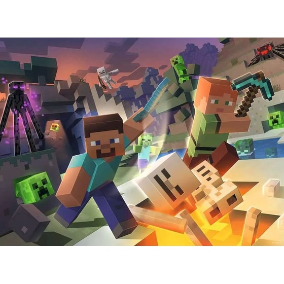 Παιδικό Παζλ Ravensburger Monster Minecraft (100XXL Κομμάτια) image 1