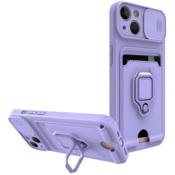 Θήκη Apple iPhone 14 - Bodycell Multifunction - Μωβ image 0