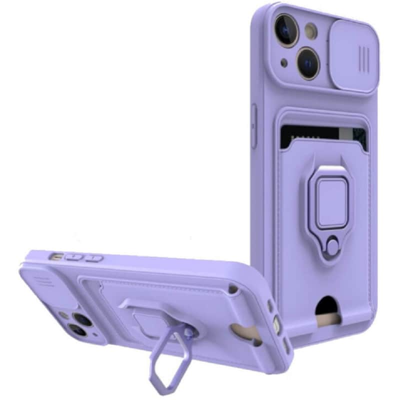 Θήκη Apple iPhone 14 - Bodycell Multifunction - Μωβ