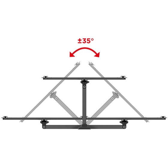 Βάση Τηλεόρασης Επιτοίχια Meliconi Flatstyle FR400 Μονού Βραχίονα με Ρύθμιση Κλίσης για 40"-65" έως 35 kg image 3