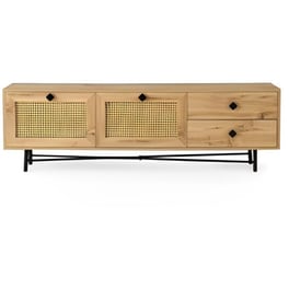 Έπιπλο Τηλεόρασης Frosinone Μοριοσανίδα 180x40x60 cm - Kαφέ