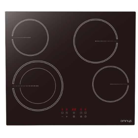 OMNYS CH641TFB & OV7009MRBL 70 Lt Μαύρο Εντοιχιζόμενος Σετ Φούρνος και Εστία image 2