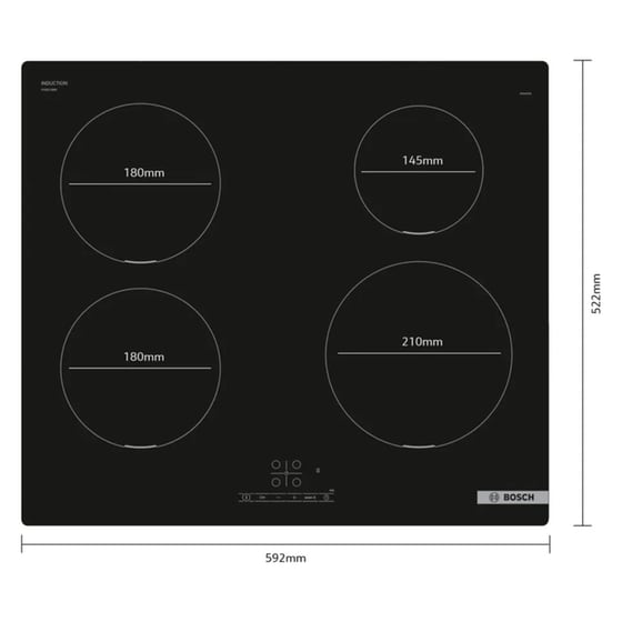 BOSCH HBA534ES4 & PUE611BB5E 71 Lt Inox Eντοιχιζόμενο Σετ Φούρνος και Εστία image 5