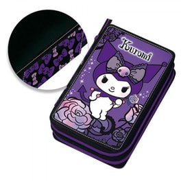 Κασετίνα Παραλληλόγραμμη Graffiti Kuromi Purple Laces