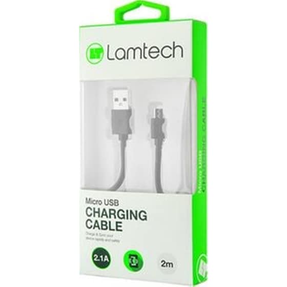 Καλώδιο Lamtech USB-A Male σε micro USB Male - 2m image 0