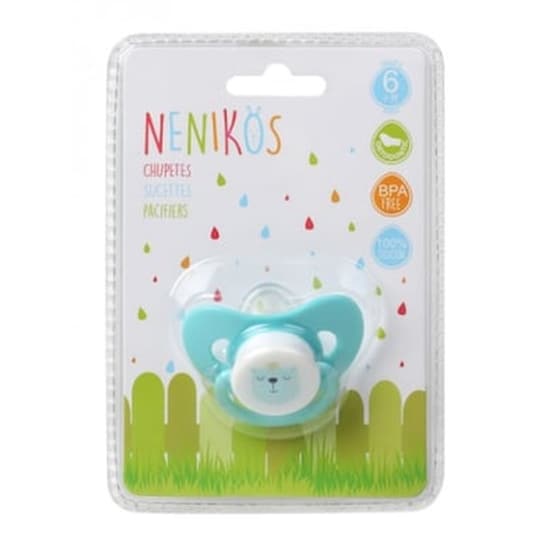 Kiokids Πιπίλα Σιλικόνης 6+μ Σιελ Αρκουδάκι 60203 image 0