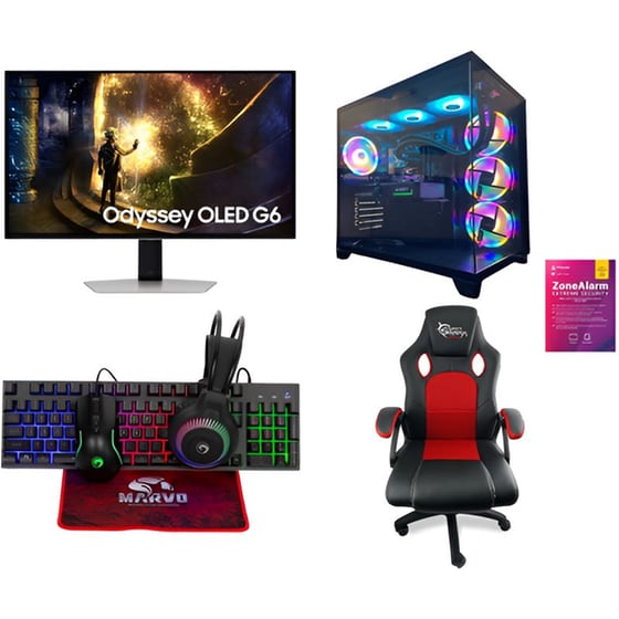 Bundle Desktop Vengeance (Ryzen 9-5900X/32 GB/1TB SSD/GeForce RTX 5060/Win11Home) + Samsung Monitor OLED DG612 27'' QHD 240Hz 0.03ms + Gaming Chair White Shark + Σετ Gaming 4 in 1 CM416 + Antivirus Checkpoint image 0