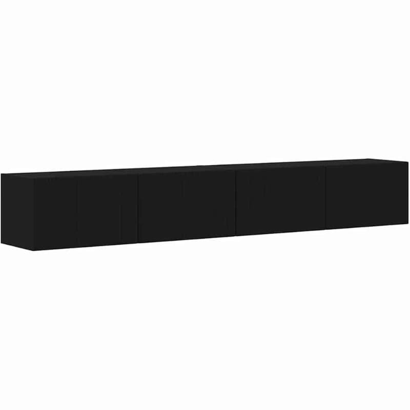 Έπιπλο Τηλεόρασης VidaXL Επιτοίχιο 2 τμχ 98 x 31 x 29,5 cm - Μαύρο