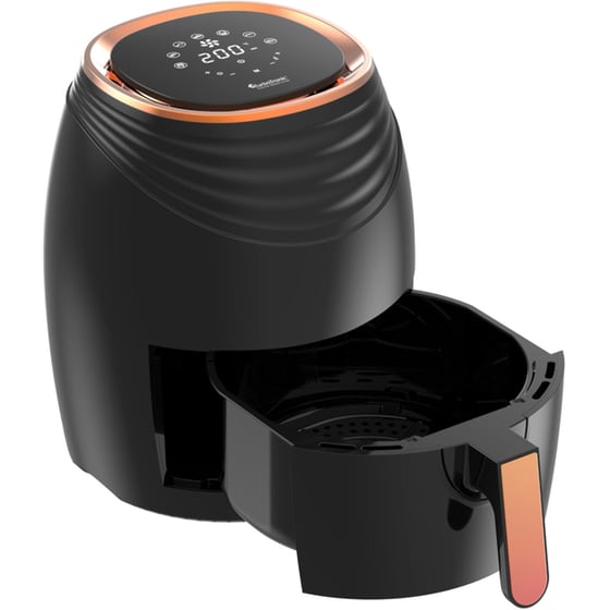 TURBOTRONIC TT-AF11D με Αποσπώμενο Κάδο 1200 W 3.5 L Μαύρο Φριτέζα Αέρος image 3