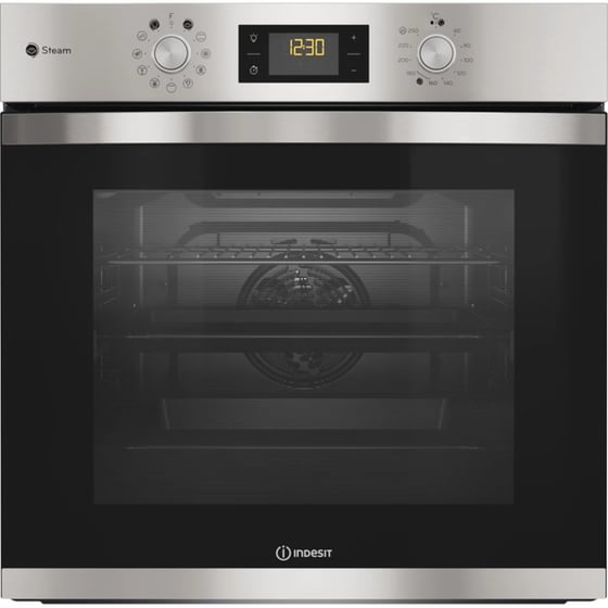 INDESIT AAR160C & IFWS3841JH 71 Lt Inox Eντοιχιζόμενο Σετ Φούρνος και Εστία image 2