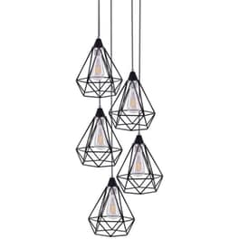 Φωτιστικό Οροφής Πολύφωτο Homelighting Mila 77-4349 Μεταλλικό - Μαύρο