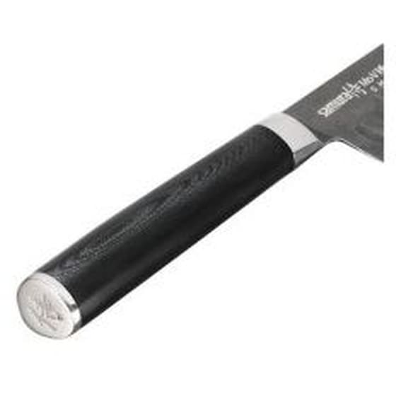Μαχαίρι Santoku Samura Mo-v Stonewash από Ανοξείδωτο Ατσάλι 13.8 cm - Μαύρο image 1