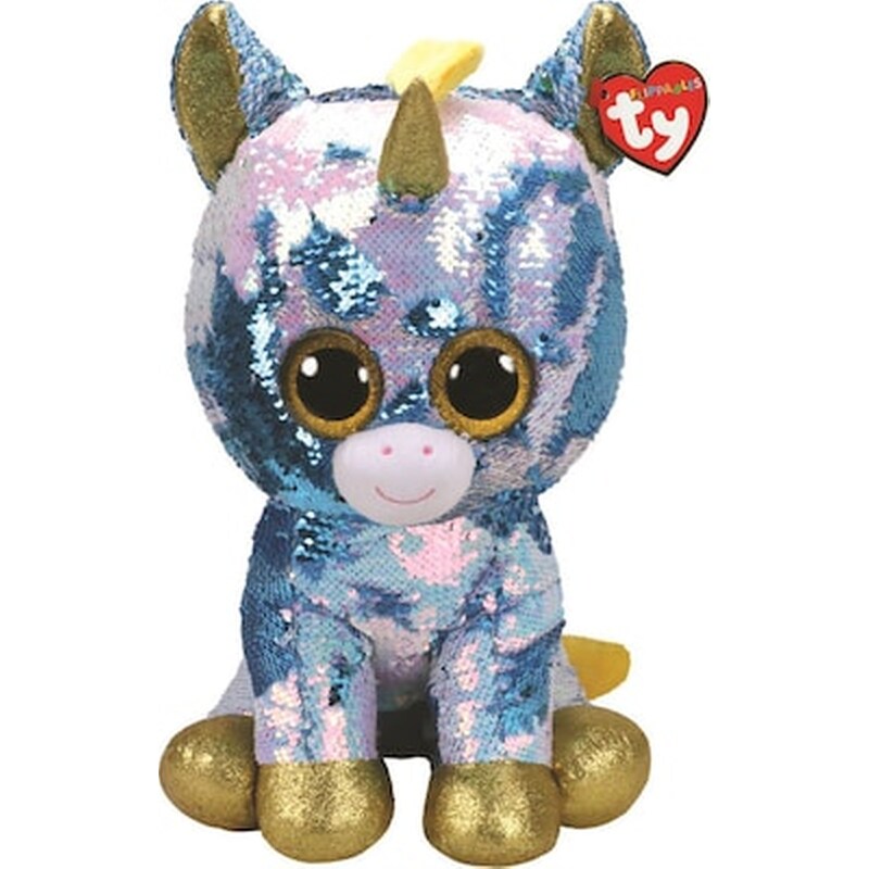 Ty Flippables Pixie Χνουδωτό Sequin Μονόκερος 40 Εκ. – Μπλε (40cm) (1607-36761)