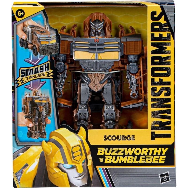 HASBRO Φιγούρα Δράσης Hasbro Transformers: Buzzworthy Bumblebee - Smash Changers Scourge